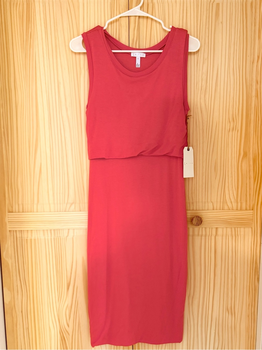 Leith Sleeveless Dark Coral Dress